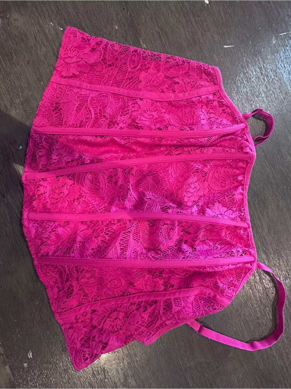 torrid Hot Pink Lace Bandeau Cami